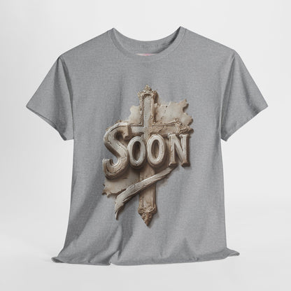 “Soon” Cross Christian T-Shirt – Bold Witness of Faith