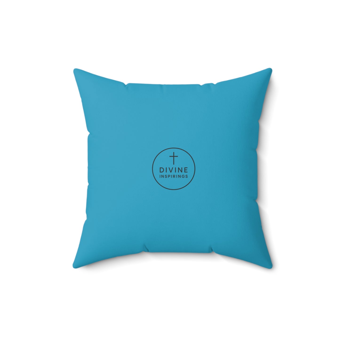 King of Kings in Turquoise – ‘Jesus is Lord’ Throw Pillow