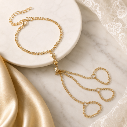 Angelic Touch Simple Star Chain Finger Chain