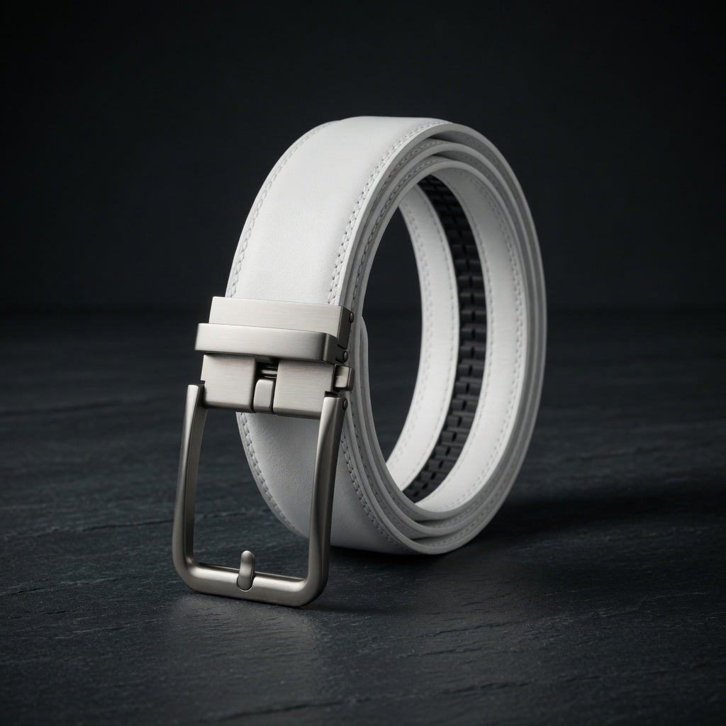 Bold Automatic Buckle Leather Belt