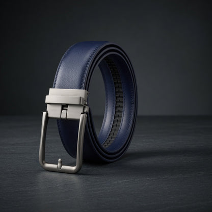 Bold Automatic Buckle Leather Belt
