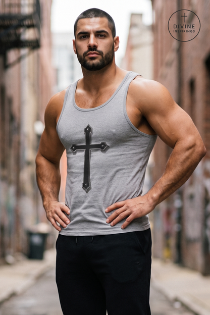 Black Cross - Men’s Christian Tank Top