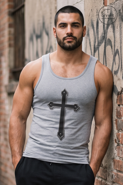 Black Cross - Men’s Christian Tank Top