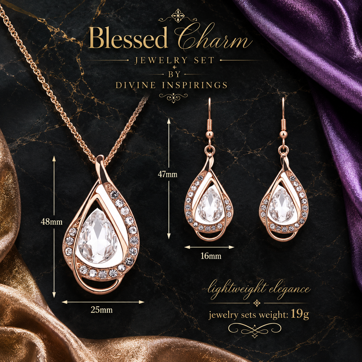 Blessed Charm Retro Jewelry Set