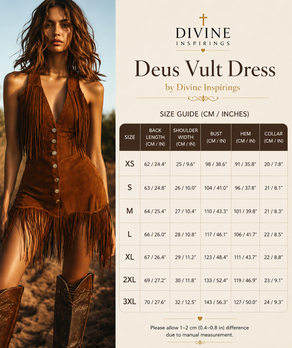 Deus Vult Fringed Dress