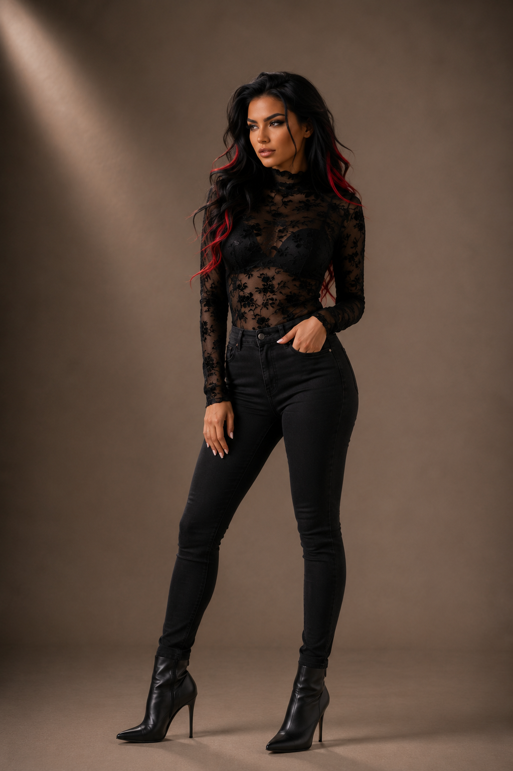 Eden's Requiem Floral Turtleneck