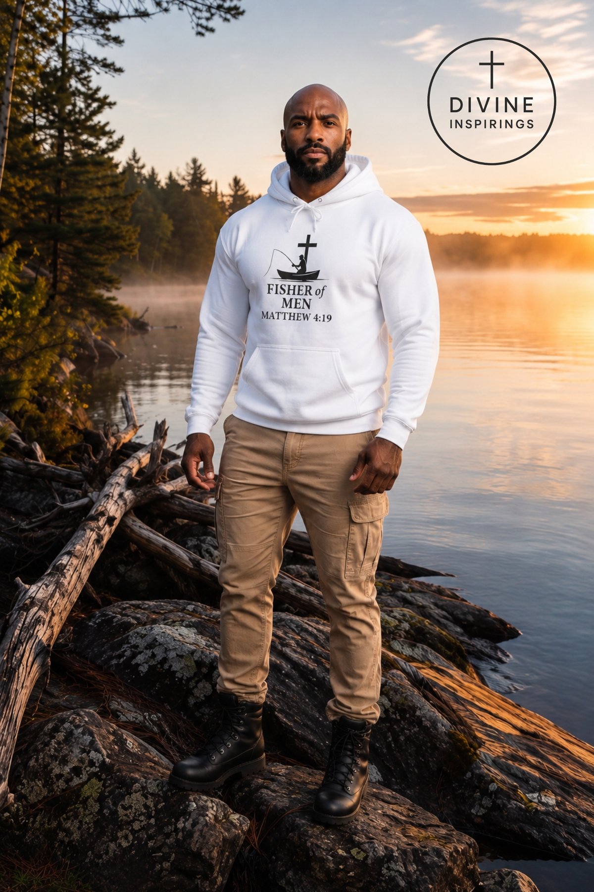 Fisher of Men – Men’s Christian Hoodie