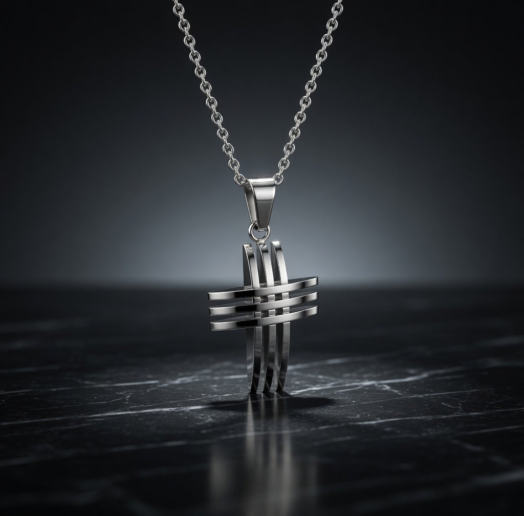 Men's Hollow Cross Necklace