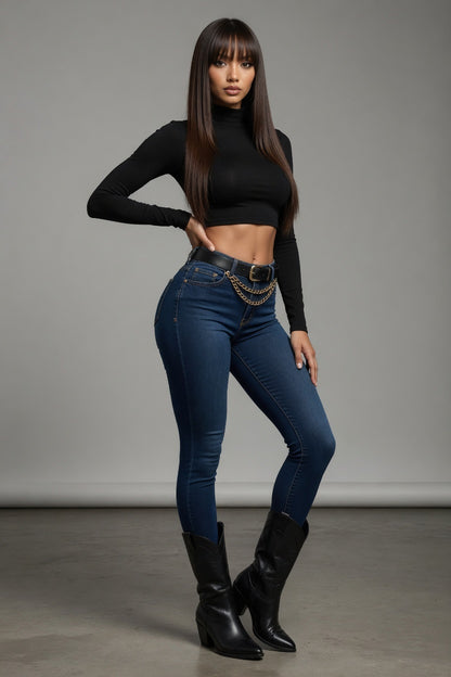 Matron Saint Long Sleeve Crop Top