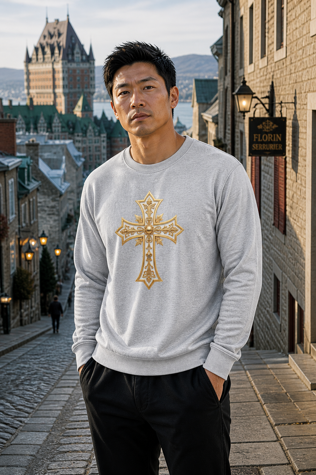Sovereign Cross - Men's Christian Sweatshirt