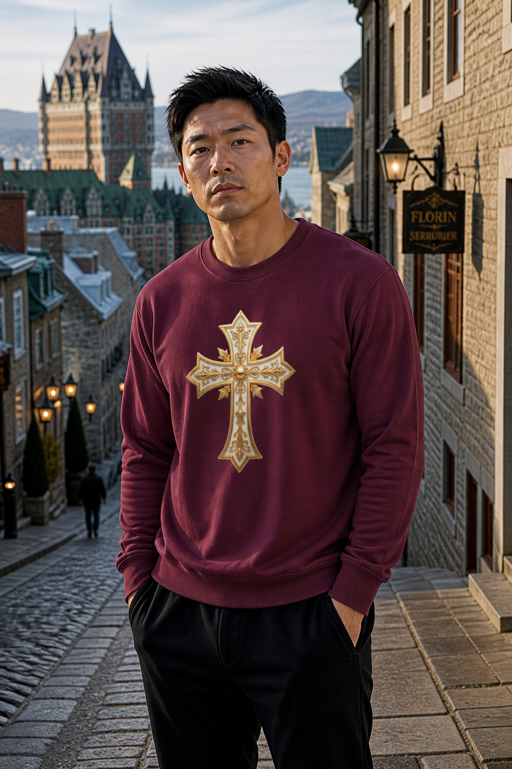 Sovereign Cross - Men's Christian Sweatshirt