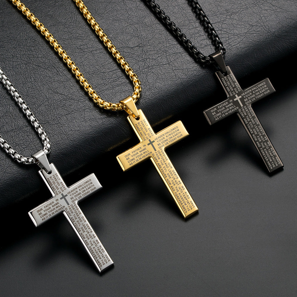 The Lord’s Prayer Cross Necklace