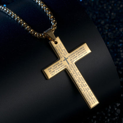 The Lord’s Prayer Cross Necklace